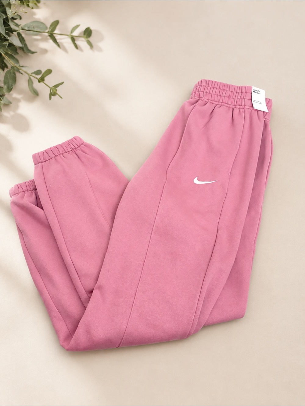 Nike Sportswear Women's Loose Fit Mid-Rise Joggers Pink Size XS NEW
